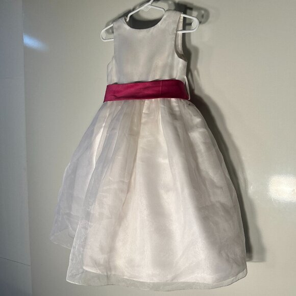 David's Bridal SZ 2 White Formal Dress Flower Girl Formal Concert Recital - Picture 3 of 9
